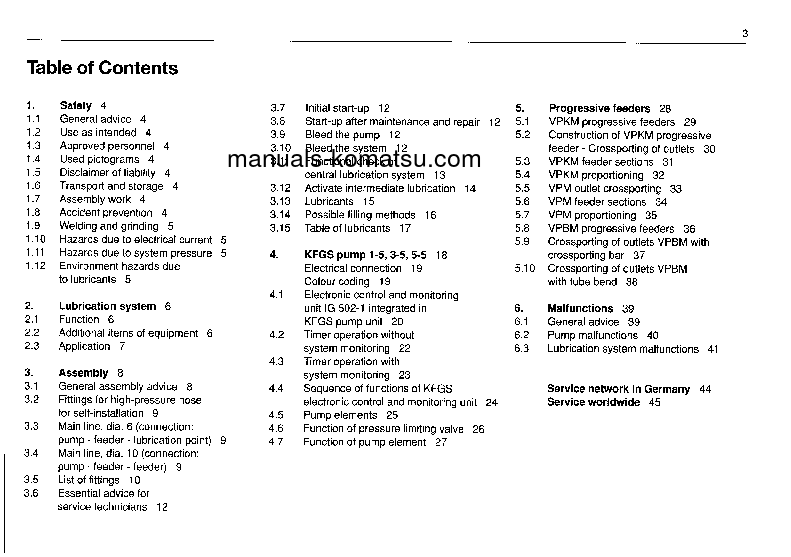 Protected: CENTRAL LUB(BEL) S/N ALL Operation manual (English)