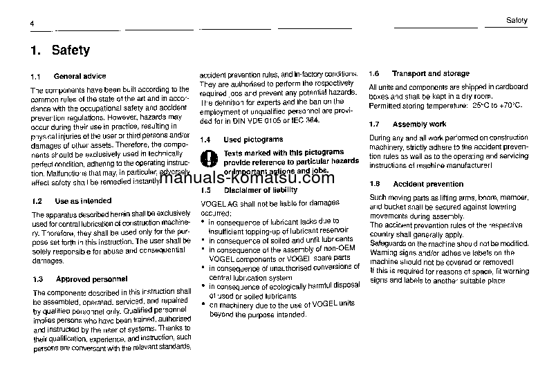 Protected: CENTRAL LUB(BEL) S/N ALL Operation manual (English)