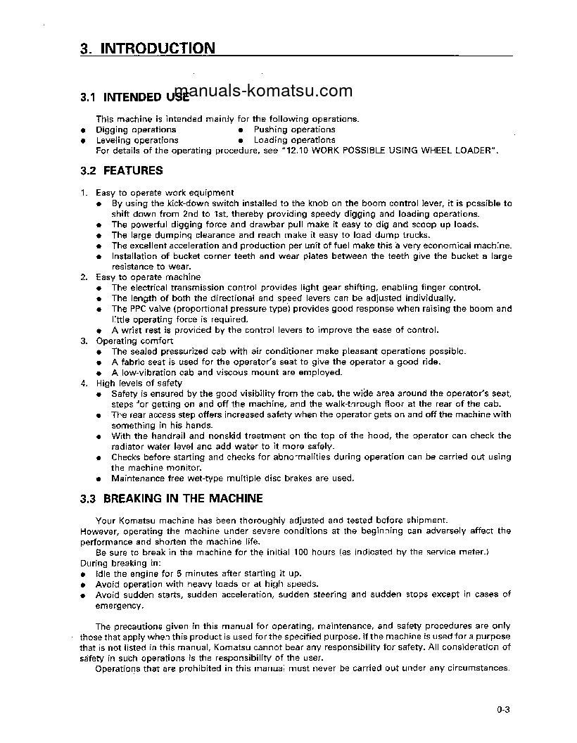 Protected: WA800-2(USA)-L S/N A20001-A20019 Operation manual (English)