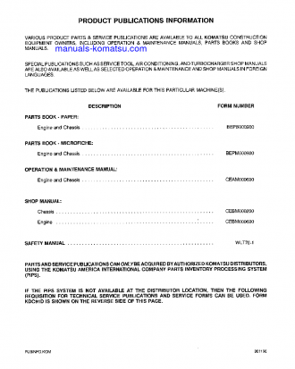 WA420-3(USA)-L S/N A30001-UP Operation manual (English)