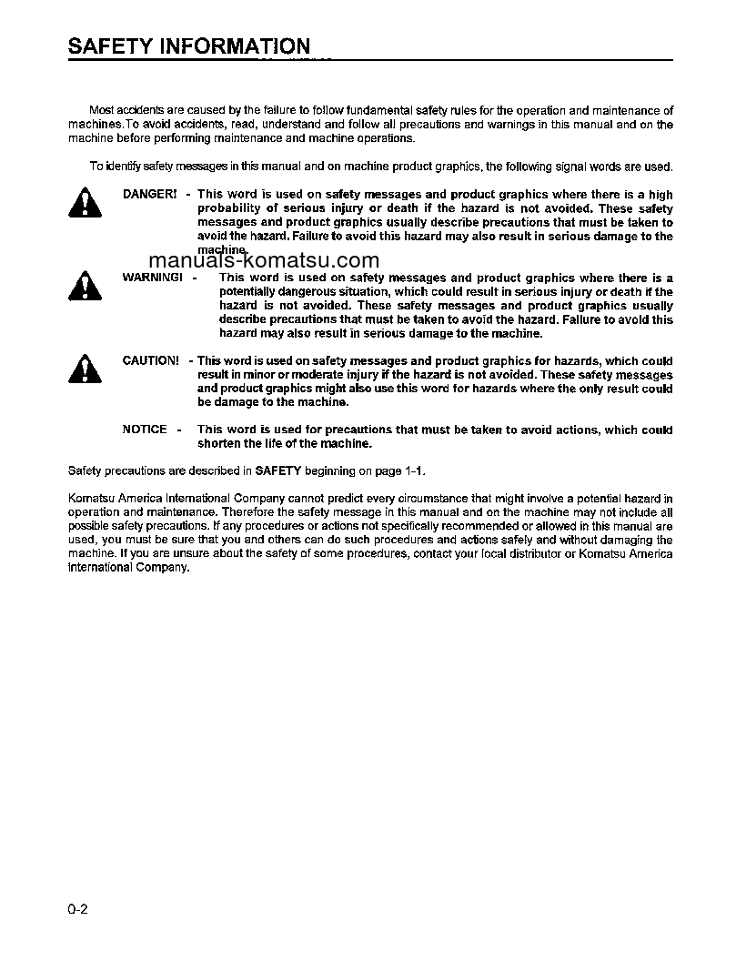 Protected: WA600-1(USA)-LE S/N A51001-UP Operation manual (English)