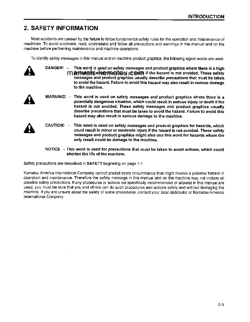 Protected: WA500-3(USA)-L S/N A70001-UP Operation manual (English)