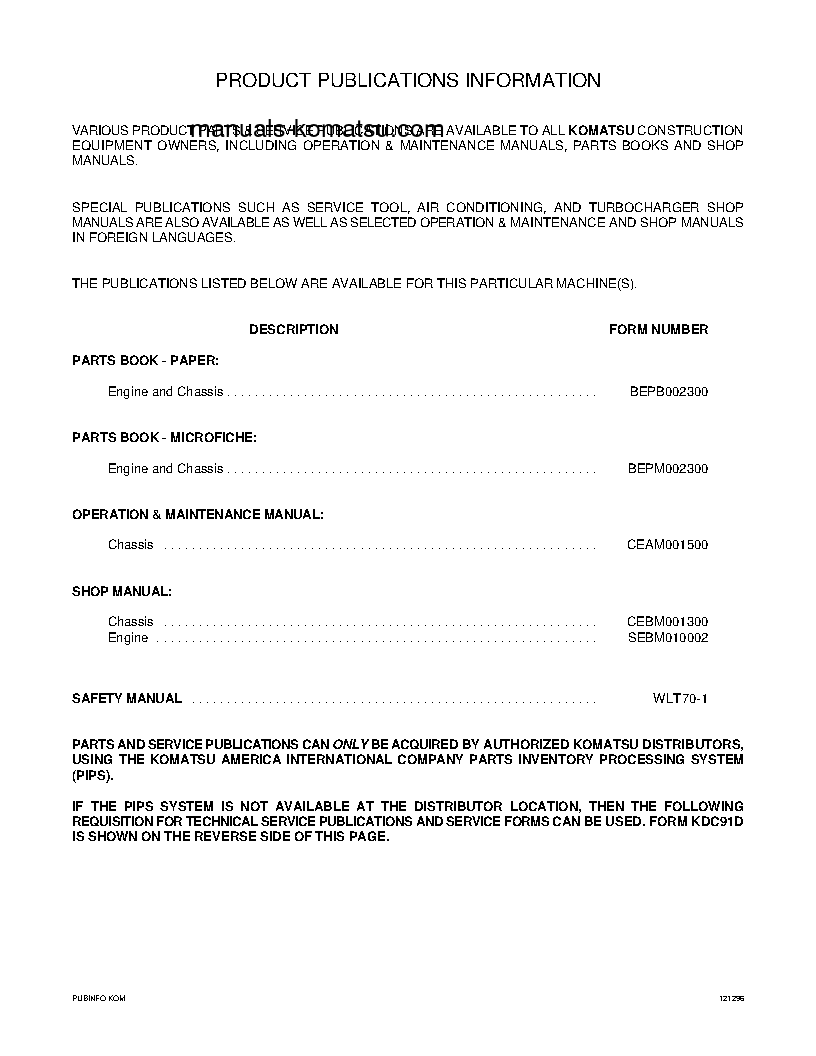 Protected: WA250-3(USA)-L S/N A70001-UP Operation manual (English)