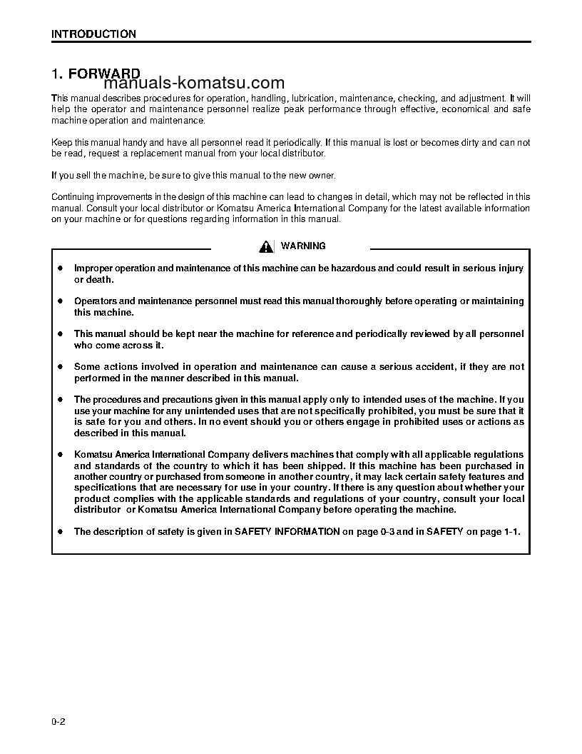 Protected: WA250-3(USA)-L S/N A70001-UP Operation manual (English)