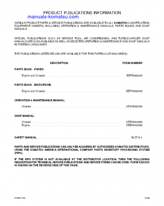 WA250PT-3(USA)-L S/N A75001-UP Operation manual (English)