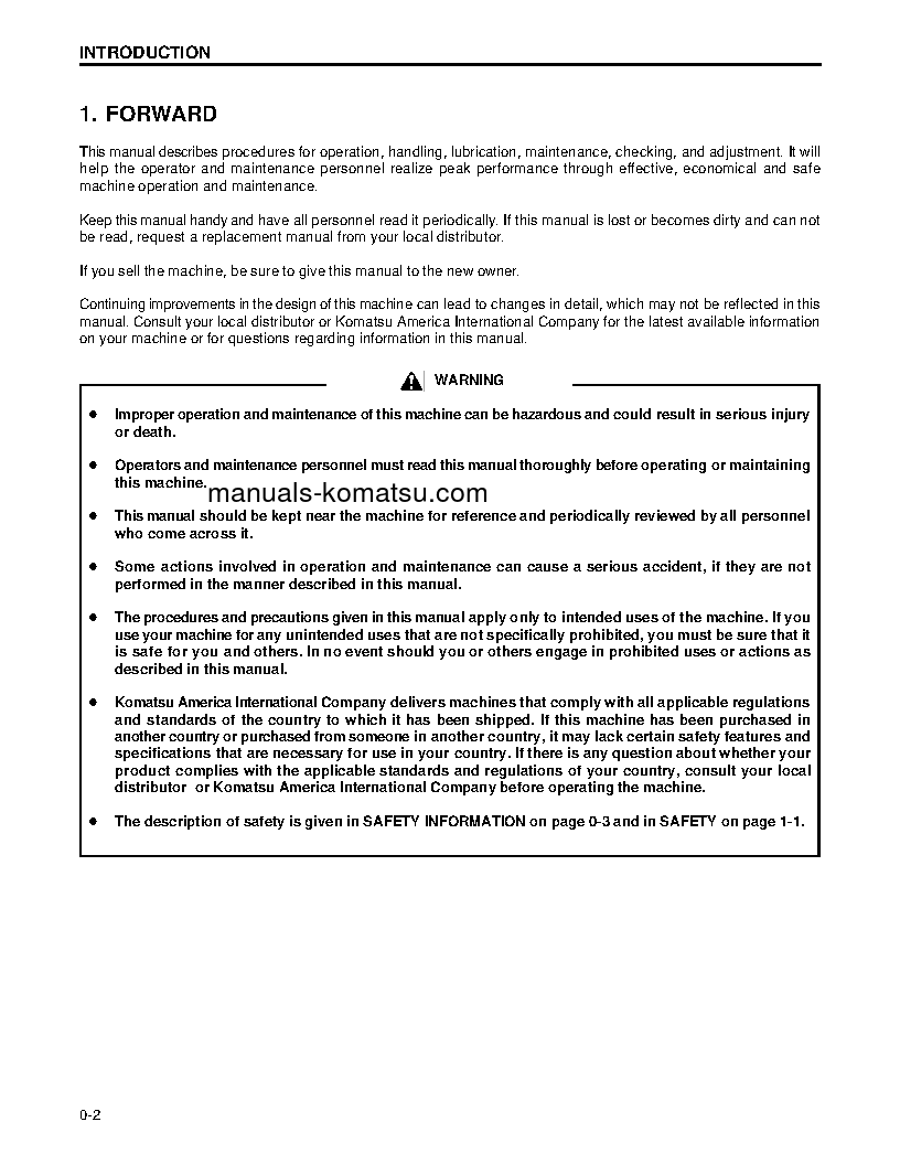 Protected: WA250PT-3(USA)-L S/N A75001-UP Operation manual (English)