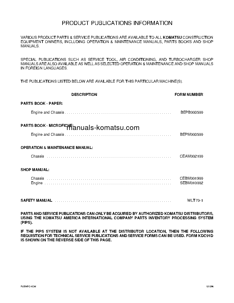 Protected: WA180PT-3(USA)-L S/N A85001-UP Operation manual (English)