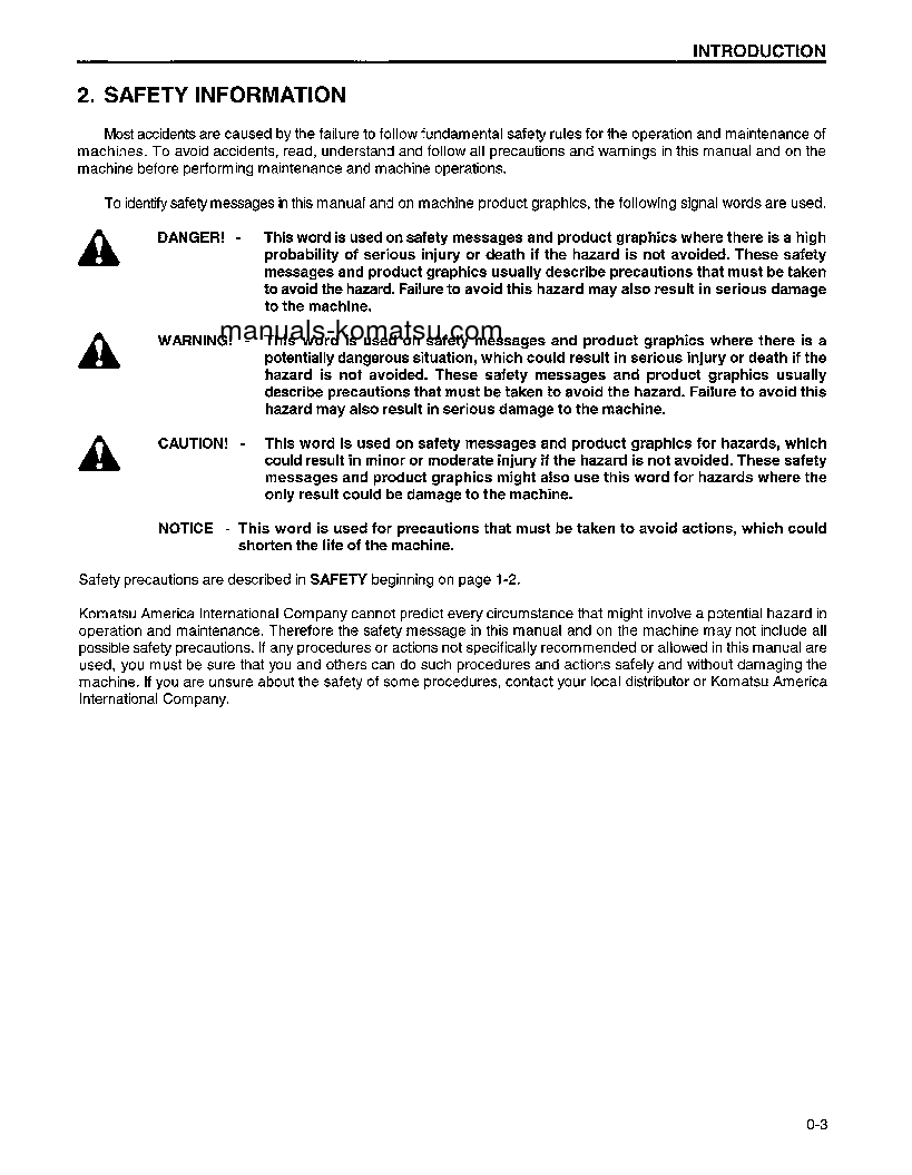 Protected: WA800-2(USA)-LC S/N A20020-UP Operation manual (English)