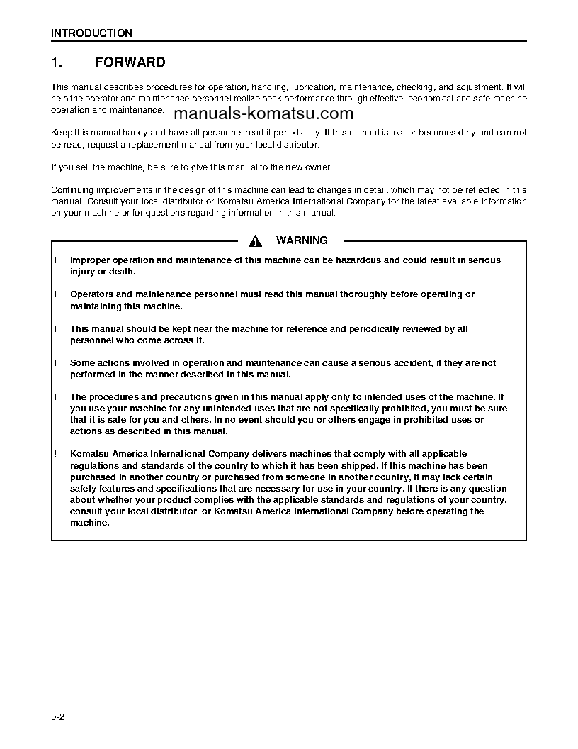 Protected: GD750A-1(USA) S/N 7001-UP Operation manual (English)
