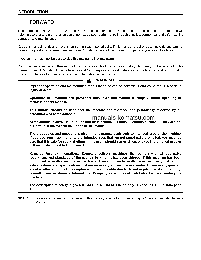 Protected: TD-8H S/N P036255-UP Operation manual (English)