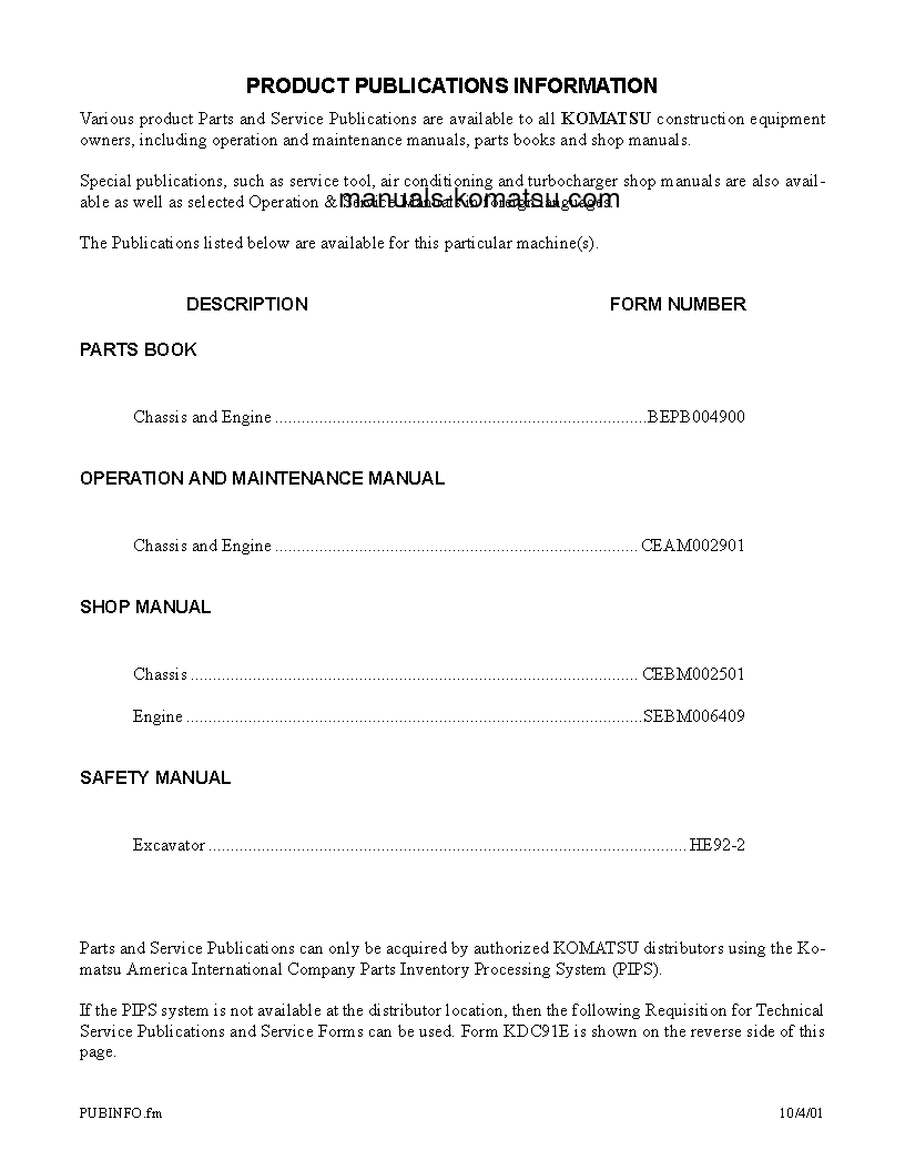 Protected: PC400HD-6(USA)-LK S/N A83001-A85000 Operation manual (English)