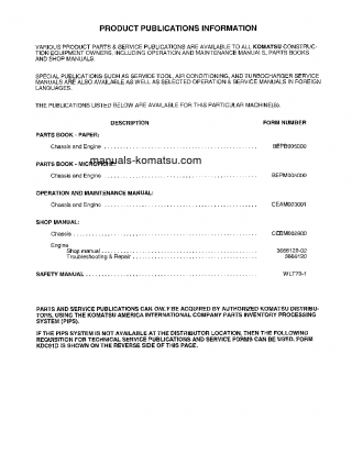 WA600-3(USA)-L S/N A52001-UP Operation manual (English)