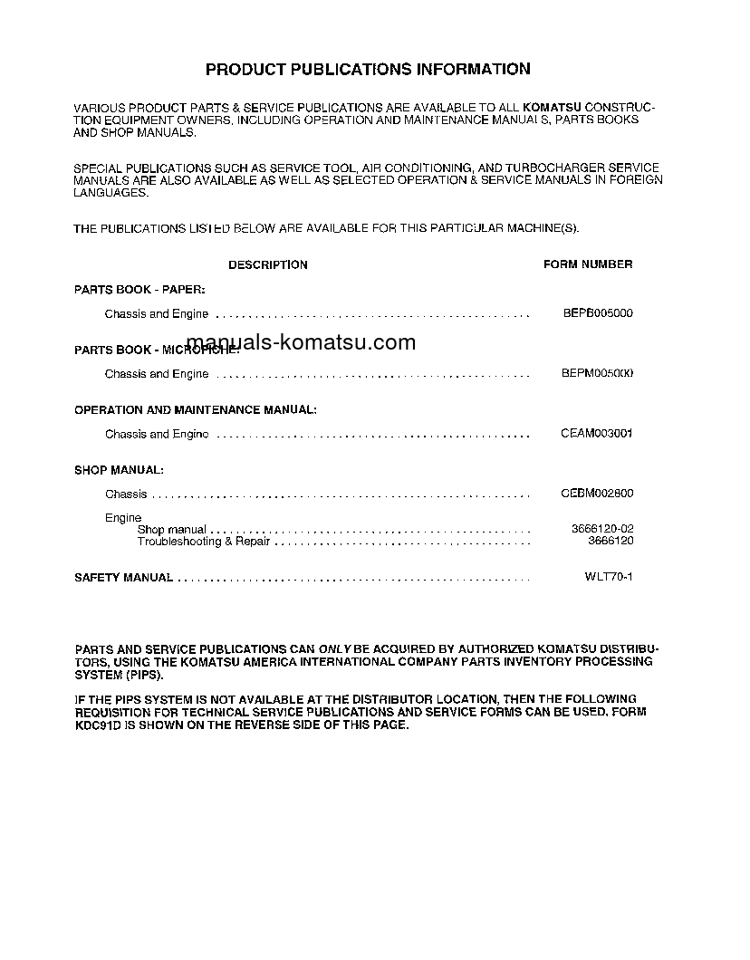 Protected: WA600-3(USA)-L S/N A52001-UP Operation manual (English)