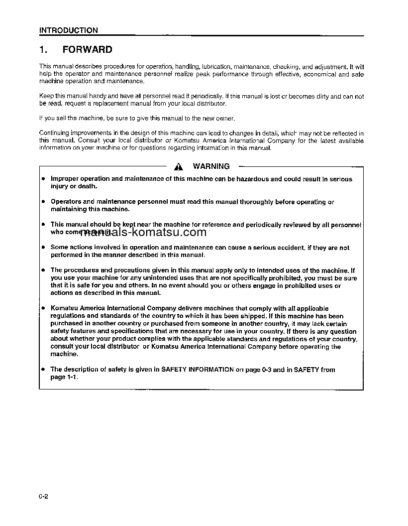 Protected: WA600-3(USA)-L S/N A52001-UP Operation manual (English)