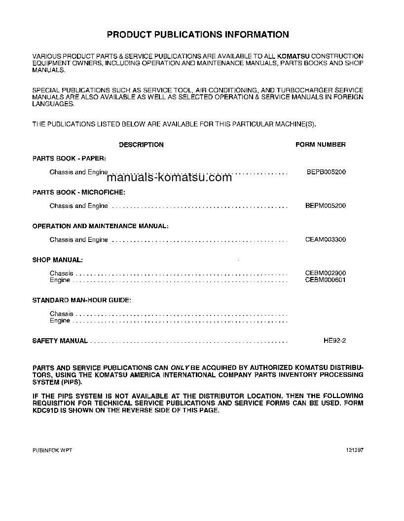 Protected: PC300HD-6(USA)-LE S/N A83001-UP Operation manual (English)