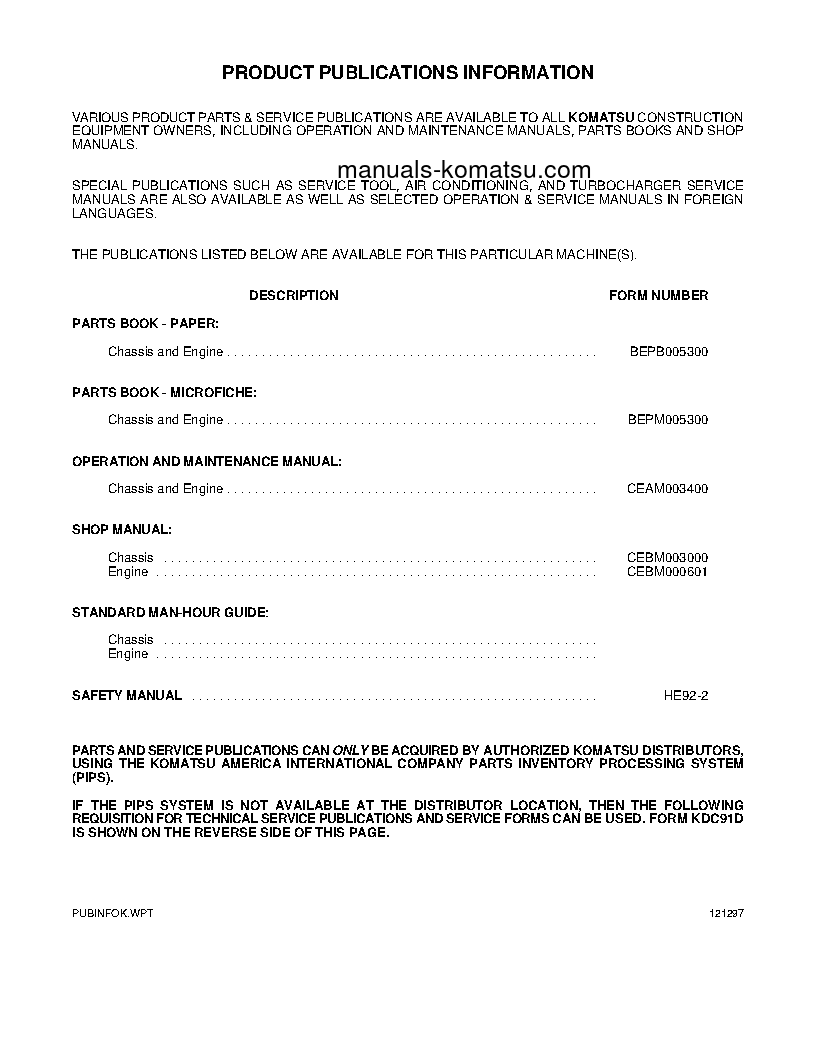 Protected: PC270LC-6(USA)-LE S/N A83001-UP Operation manual (English)