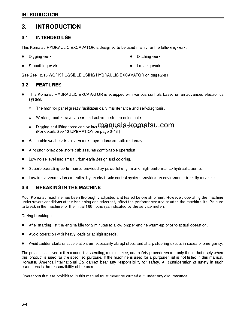 Protected: PC270LC-6(USA)-LE S/N A83001-UP Operation manual (English)