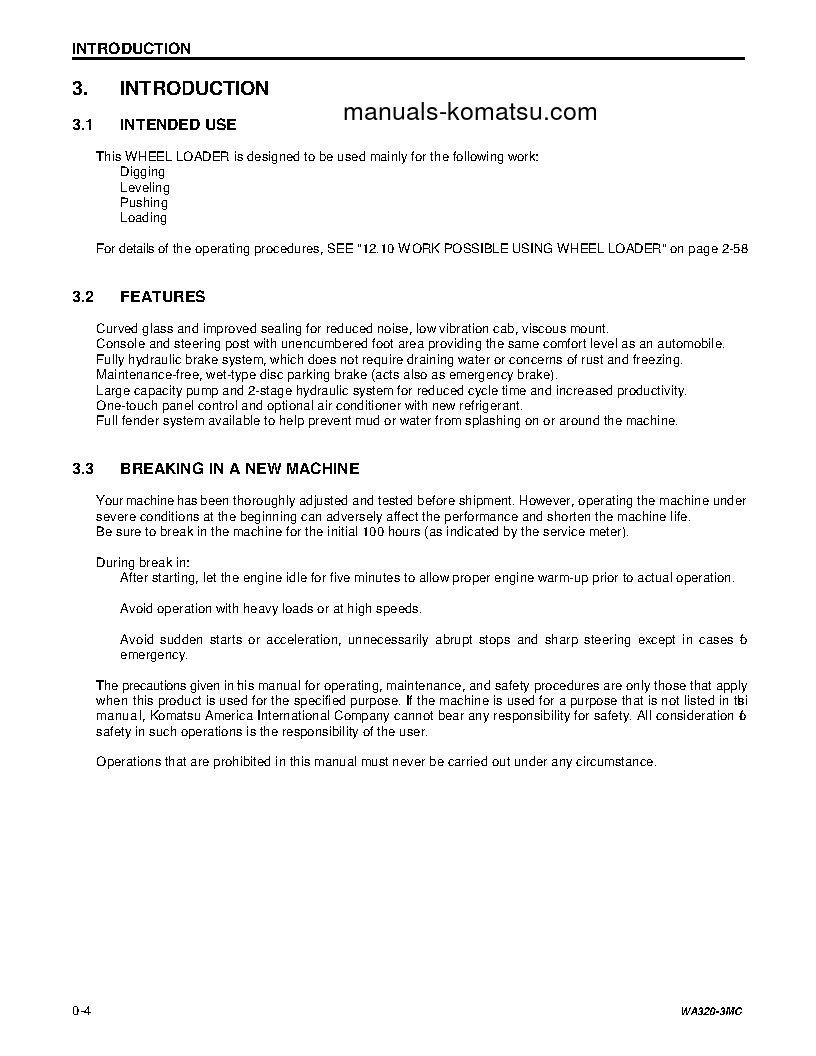 Protected: WA320-3(JPN)-MC S/N A31001-UP Operation manual (English)