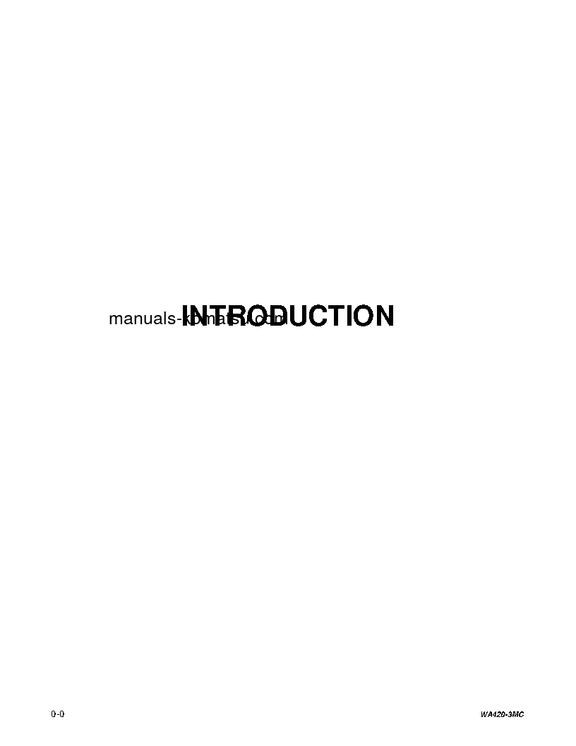 Protected: WA420-3(USA)-MC S/N A31001-UP Operation manual (English)