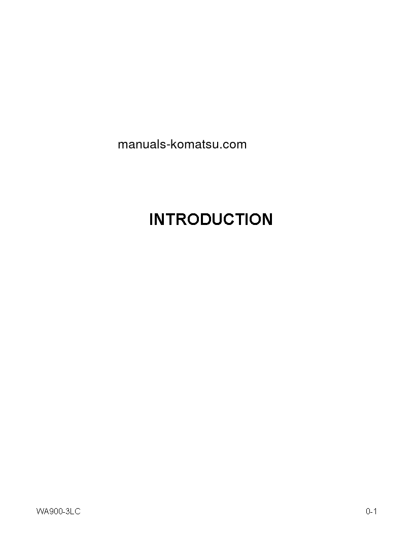 Protected: WA900-3(USA)-LC S/N A50001-UP Operation manual (English)