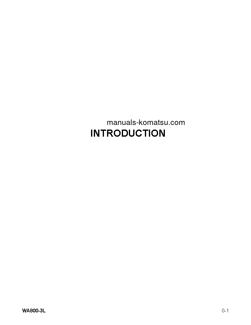 Protected: WA800-3(USA)-LC S/N A50001-UP Operation manual (English)