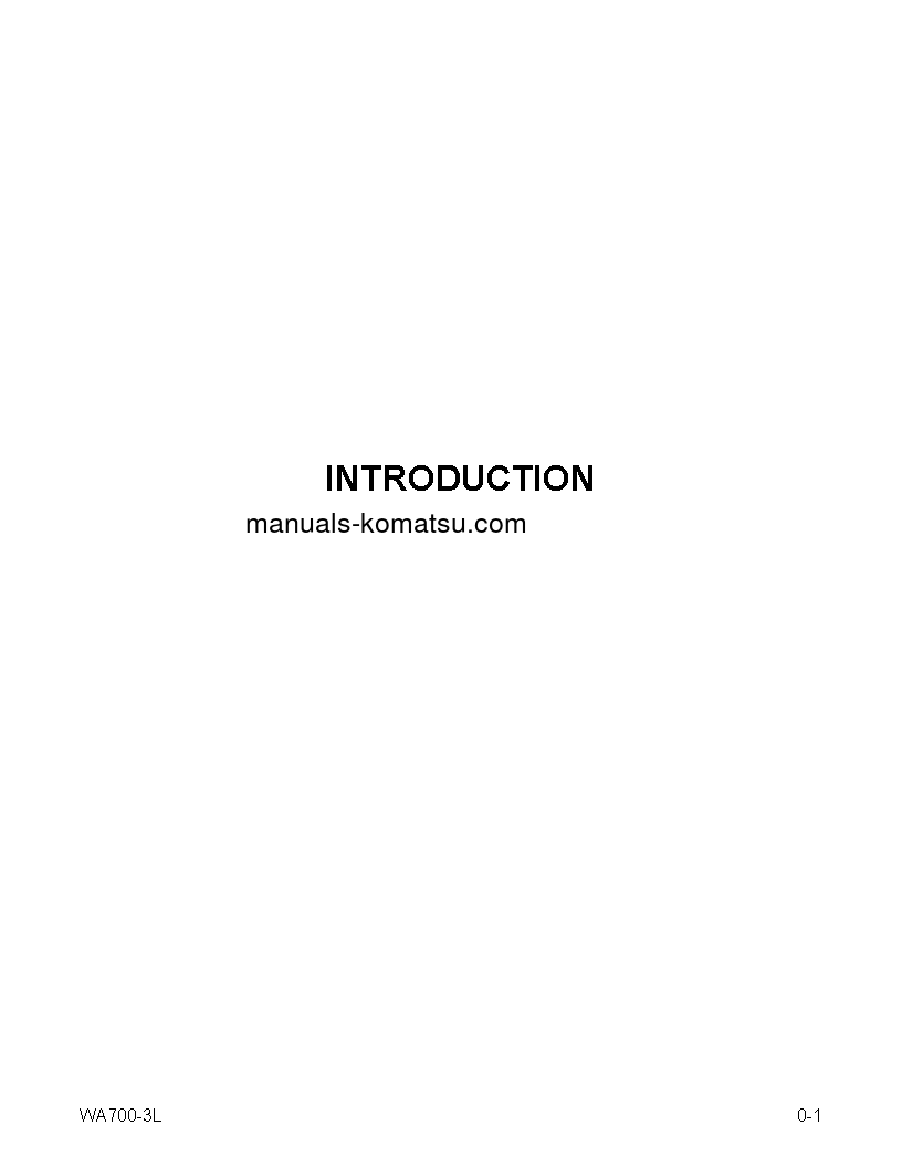 Protected: WA700-3(USA)-L S/N A50001-UP Operation manual (English)