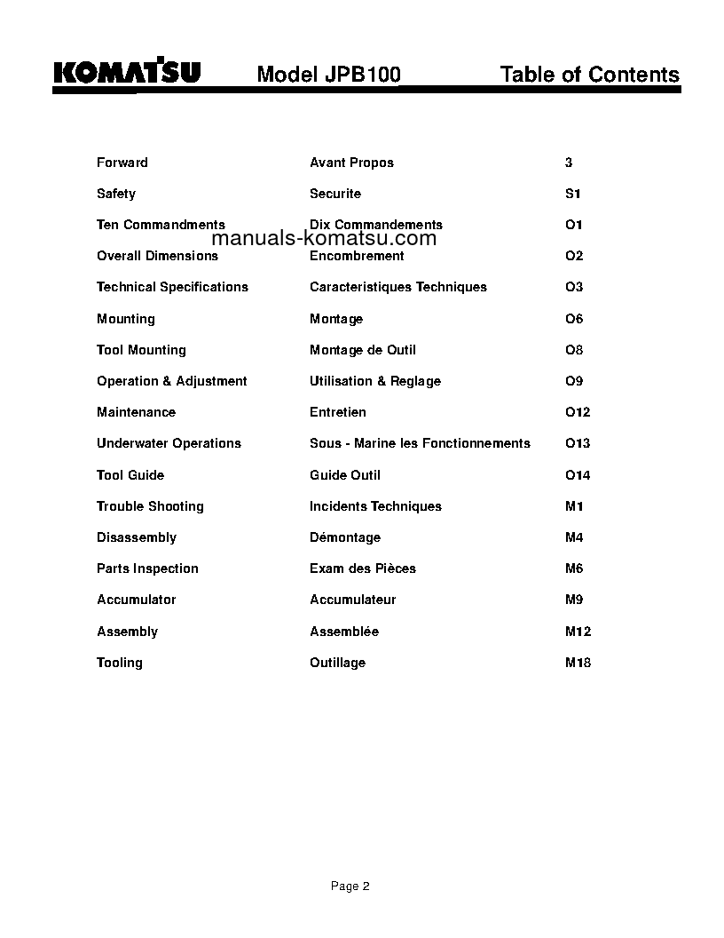 Protected: JBP100(USA) S/N ALL Operation manual (English)