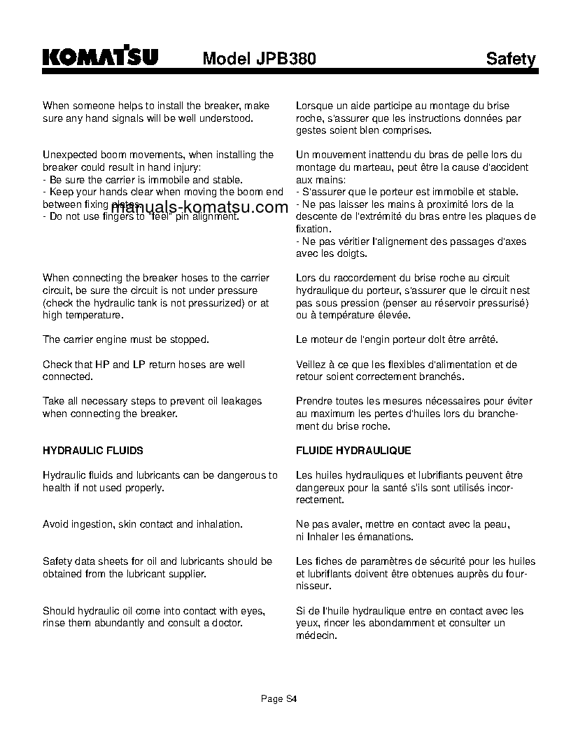 Protected: JPB380(USA) S/N ALL Operation manual (English)