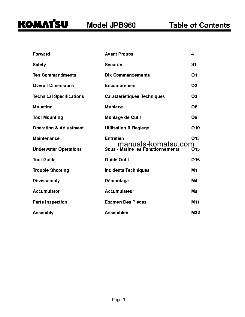 Protected: JPB960(USA) S/N ALL Operation manual (English)