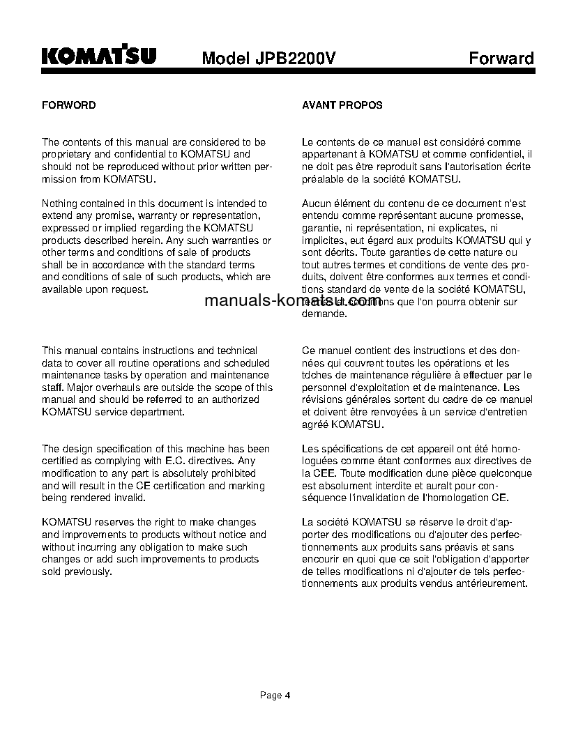 Protected: JPB2200V(USA) S/N ALL Operation manual (English)