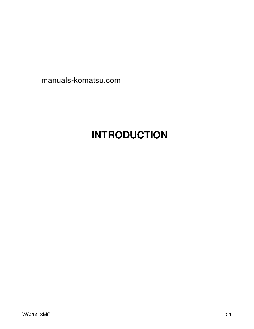 Protected: WA250-3(USA)-MC S/N A71001-UP Operation manual (English)