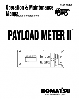 PLM II(USA) S/N WITH 3 LIGHTS Operation manual (English)