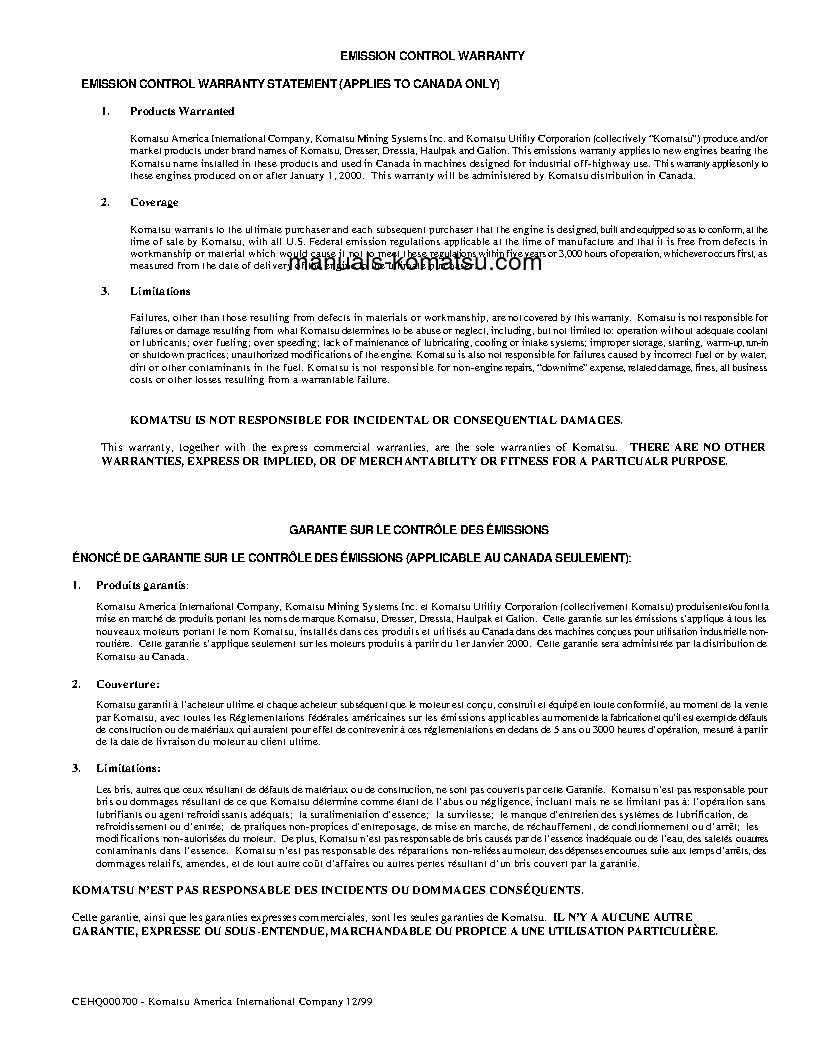 Protected: 930E-2(USA)-5 S/N A30156-A30180 Operation manual (English)