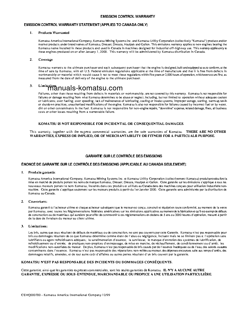 Protected: 930E-2(USA)-5 S/N A30181-A30223 Operation manual (English)