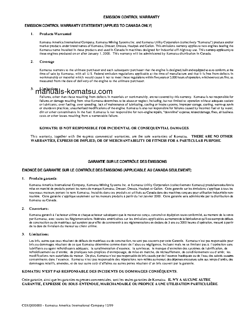 Protected: WA250PT-3(USA)-MC S/N A78001-UP Operation manual (English)