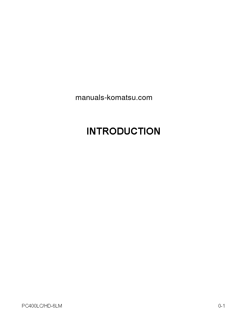 Protected: PC400HD-6(USA)-LM S/N A85001-UP Operation manual (English)