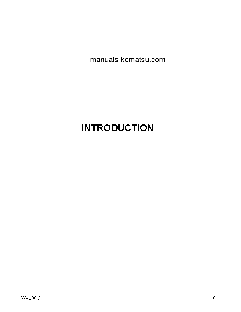 Protected: WA600-3(USA)-LK S/N A53001-UP Operation manual (English)