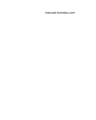 PC200LL-6(USA) S/N A85001-UP Operation manual (English)