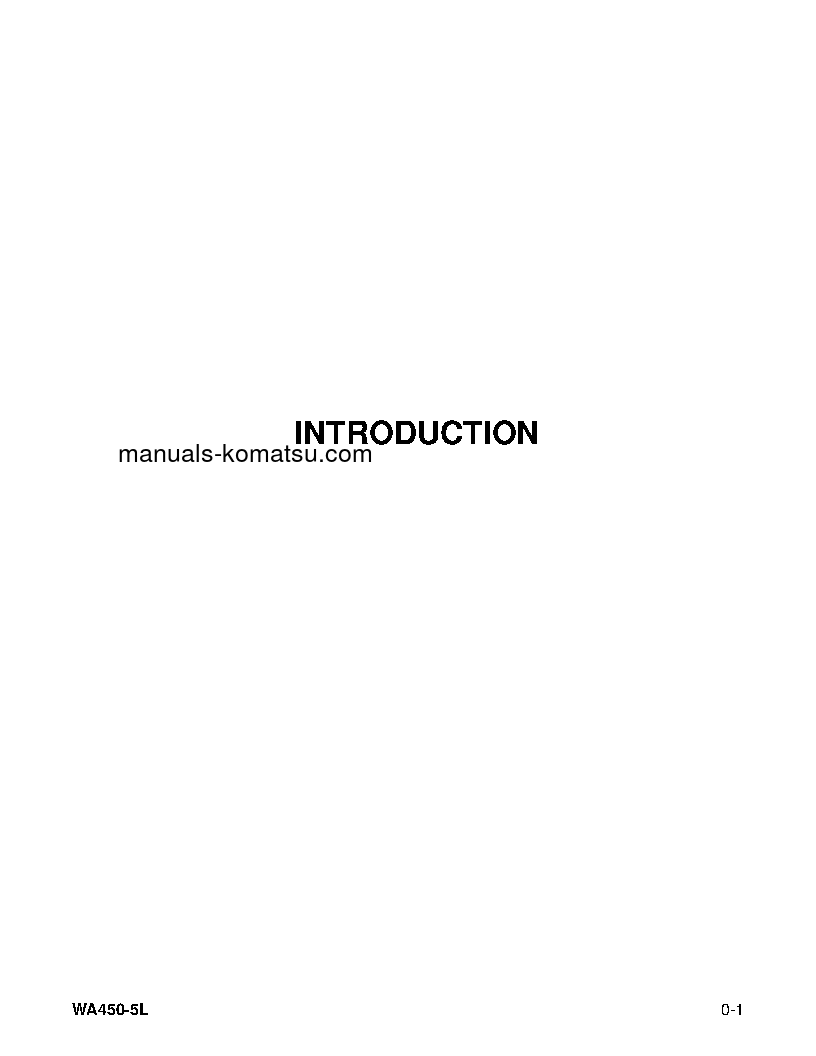 Protected: WA450-5(USA)-L S/N A36001-UP Operation manual (English)