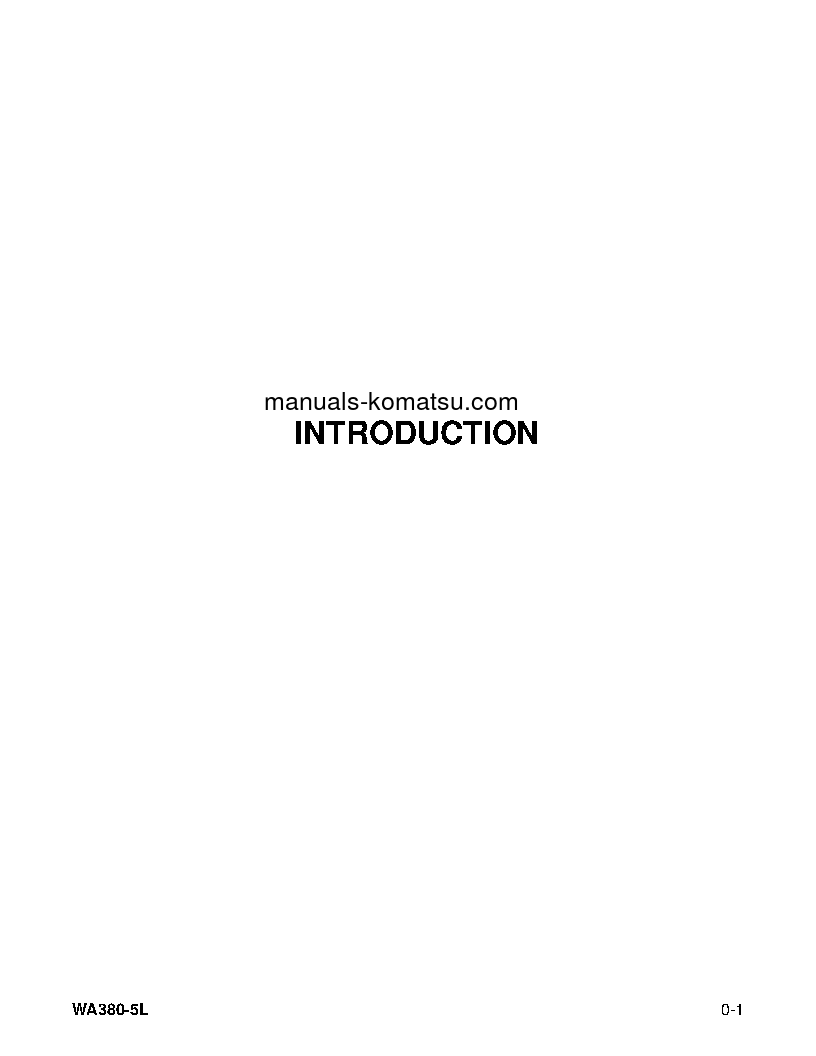 Protected: WA380-5(USA)-L S/N A52001-UP Operation manual (English)