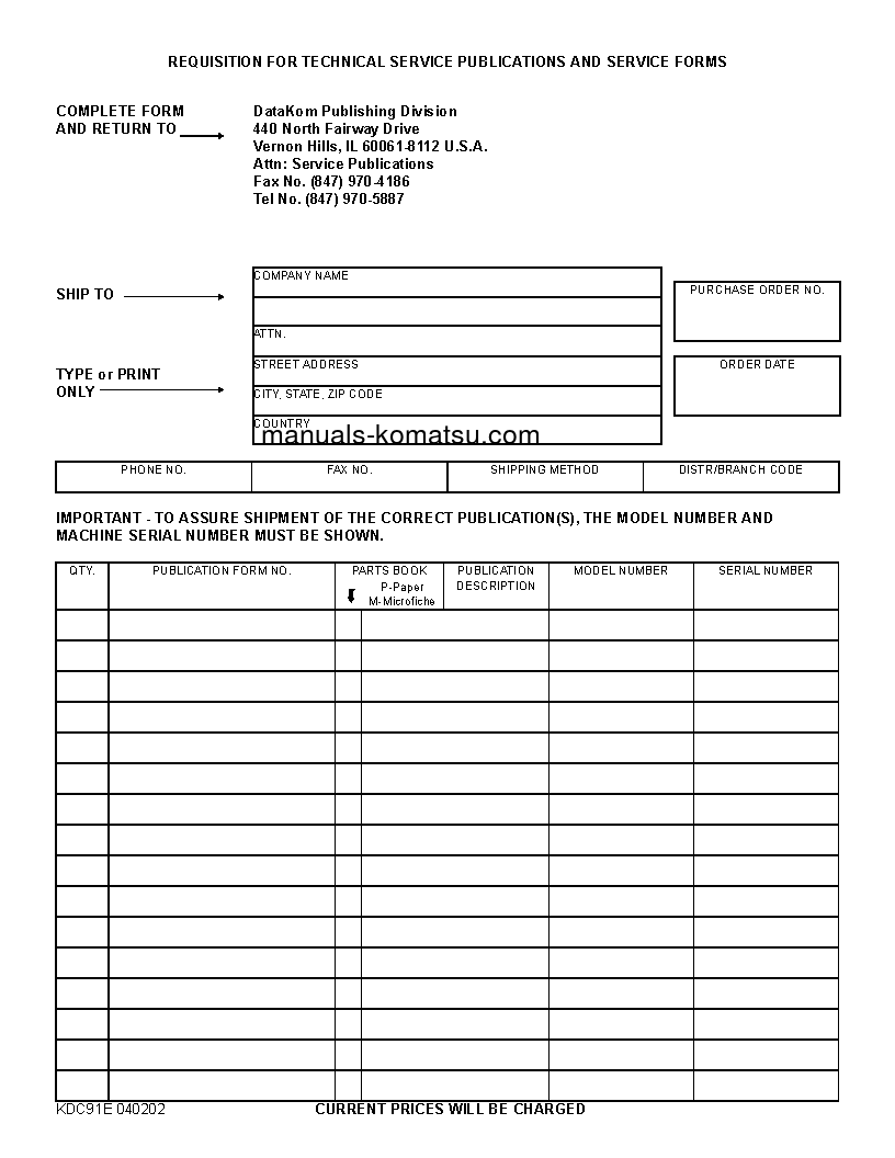 Protected: WB150-2(USA)-N S/N A60001-A60028 Operation manual (English)