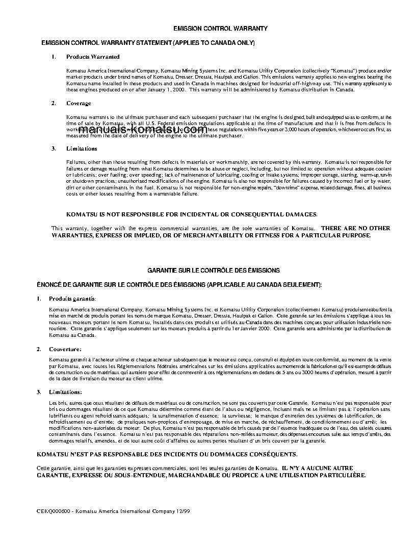 Protected: WB140PS-2(USA)-N S/N A40001-A40033 Operation manual (English)