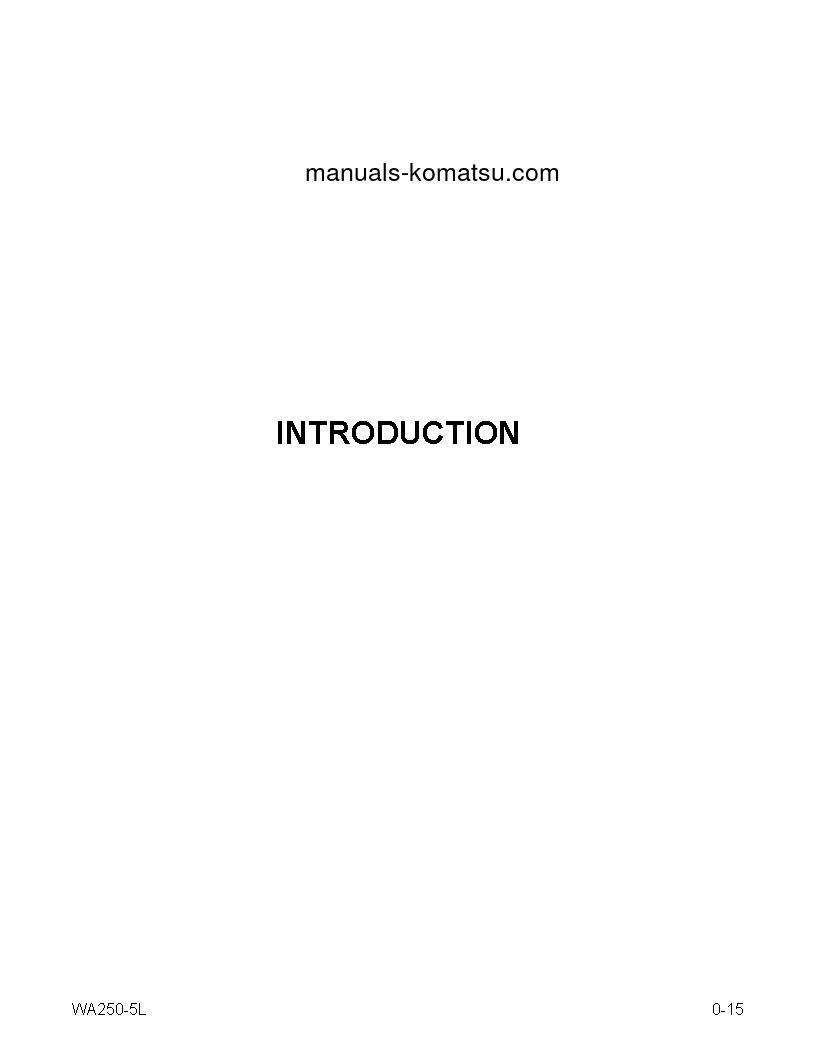 Protected: WA250-5(USA)-L S/N A73001-UP Operation manual (English)