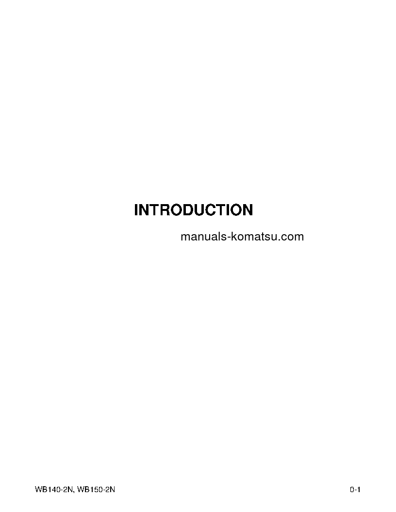 Protected: WB150-2(USA)-N S/N A60029-UP Operation manual (English)