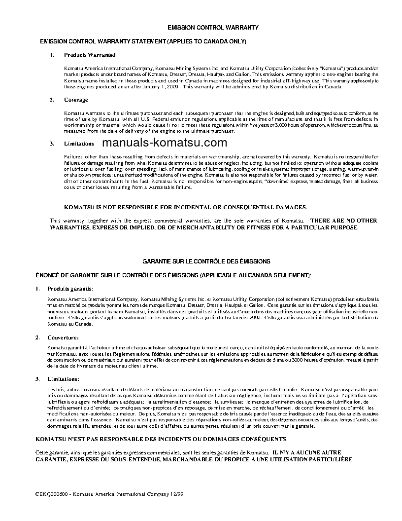 Protected: WB140PS-2(USA)-N S/N A40034-UP Operation manual (English)