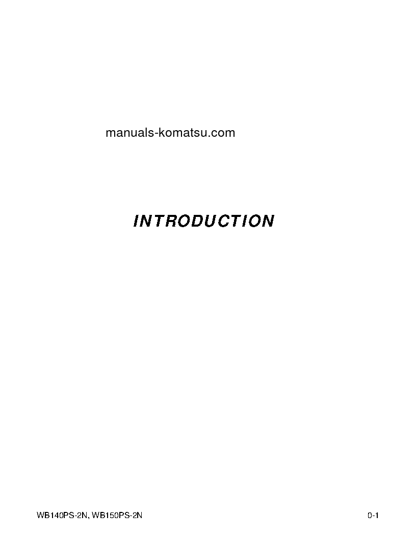 Protected: WB140PS-2(USA)-N S/N A40034-UP Operation manual (English)