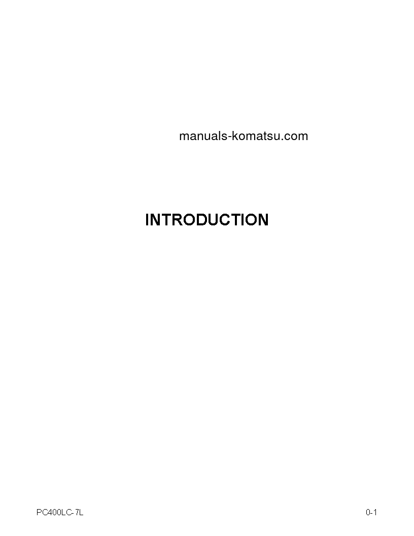 Protected: PC400LC-7(USA)-L S/N A86001-UP Operation manual (English)