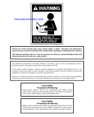 730E(USA) S/N A30260-A30298 Operation manual (English)