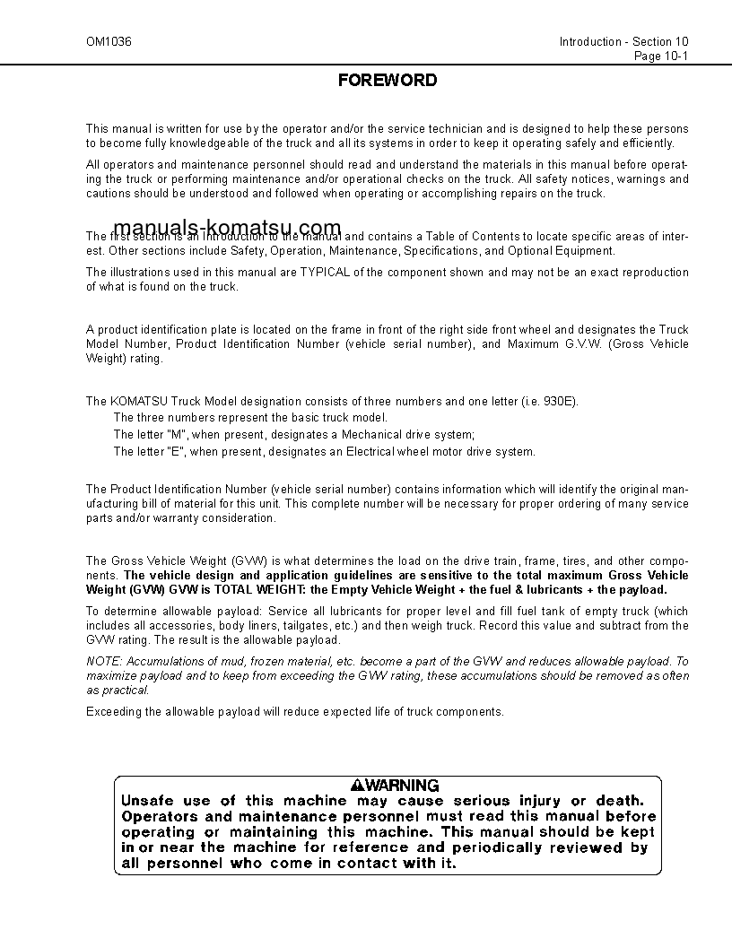 Protected: 930E-3(USA) S/N A30310-A30328 Operation manual (English)