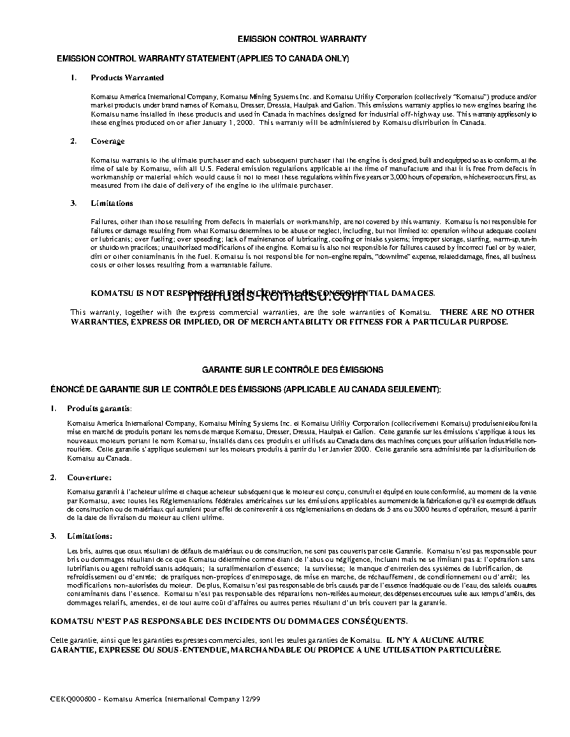 Protected: PC200LL-7(USA)-L S/N A86001-UP Operation manual (English)